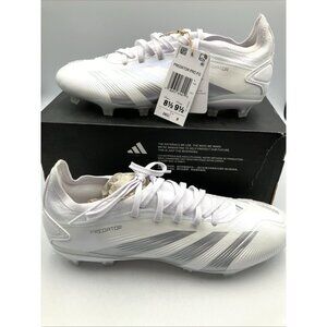 Adidas Predator 24 Pro IG7778 Men's 8.5 White Firm Ground Soccer Cleats RHS3220